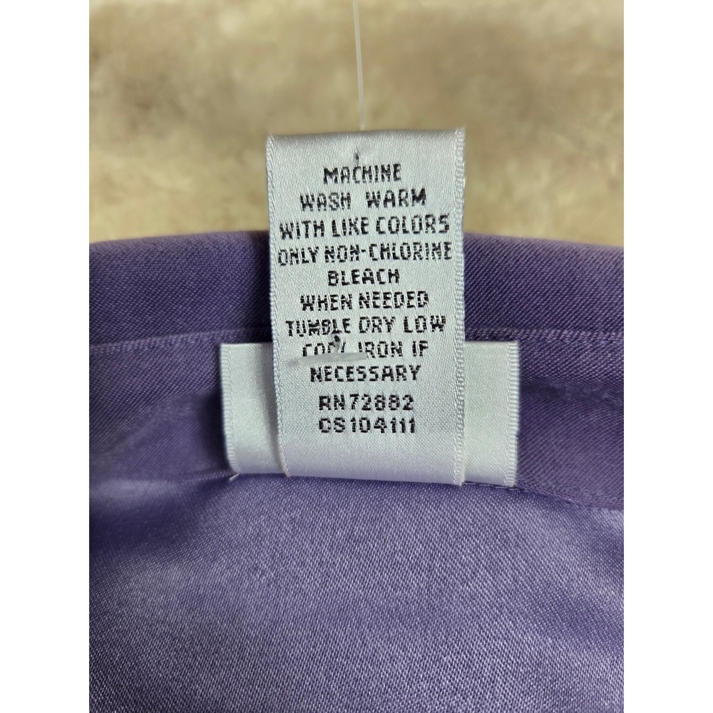Fashion Bug Purple Suede Zip Up Collar Jacket‎ XL Polyester Spandex - Picture 5 of 9